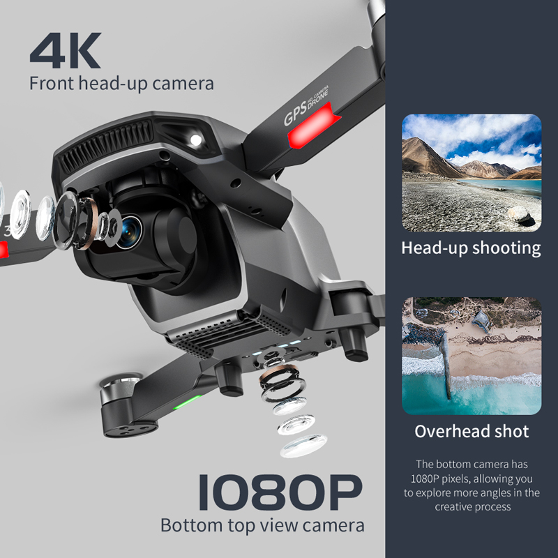 L106 Pro 3 Drone 5G WIFI FPV F - Drone Gimbal 3 Axis 评论和价格